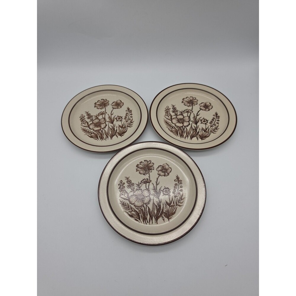 VTG Design Four Stoneware 700 Indian Summer Salad Plates 7.25" Set of 3